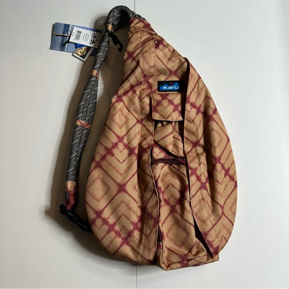 KAVU Rope Sling Bag Meadow Dye Backpack Travel Hiking New
